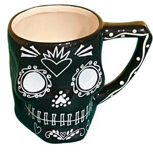 KCM Black Skeleton Love Coffee Mug/ Cup Limited Edition